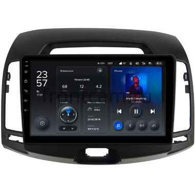Hyundai Elantra 4 (HD) (2006-2011) (черная) Teyes X1 4G 4/64 9 дюймов RM-9-680 на Android 10 (4G-SIM, DSP)