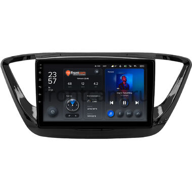 Hyundai Solaris 2 2017-2020 (черная, глянцевая) Teyes X1 4G 4/32 9 дюймов RM-9-0157 на Android 10 (4G-SIM, DSP)