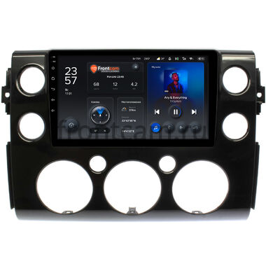 Toyota FJ Cruiser (2006-2022) (черная, глянцевая) Teyes X1 WIFI 2/32 9 дюймов RM-9-188 на Android 8.1 (DSP, IPS, AHD)