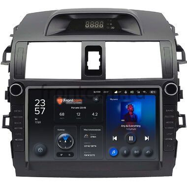 Toyota Corolla (E150) 2006-2013 (серая, с часами) Teyes X1 WIFI 2/32 9 дюймов RM-9-2075 на Android 8.1 (DSP, IPS, AHD)