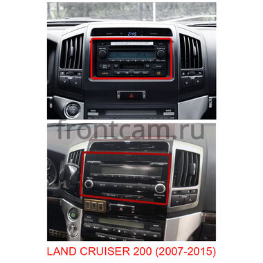 Toyota Land Cruiser 200 2007-2015 (Тип D, для авто без NAVI, черная матовая) Canbox H-Line 3799-10-010-1 на Android 10 (4G-SIM, 4/64, DSP, QLed)
