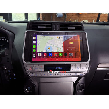 Toyota Land Cruiser Prado 150 2017-2024 (бронзовая) Canbox H-Line 2K 5187-10-0307 на Android 14 (4G-SIM, 8/128, DSP, QLed) (для авто без 4 камер)