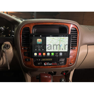 Lexus LX 470 1998-2002 (для авто с монитором, руль справа) Canbox H-Line 4195-10-1189 на Android 10 (4G-SIM, 6/128, DSP, QLed)