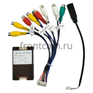 Toyota Land Cruiser 200 2007-2015 для авто с Navi (Тип ABC) Canbox H-Line 6612-10-1745 на Android 14 (4G-SIM, 4/64, DSP, QLed, Tesla)