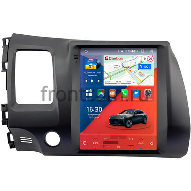 Honda Civic 8 4D 2005-2012 (седан) Canbox H-Line (Tesla style) 9.7 дюймов 6/128 5627-1312-120 на Android 10 (4G-SIM, DSP, QLed)