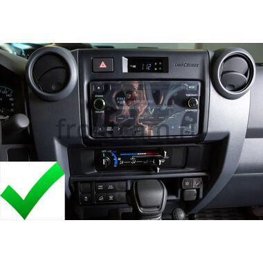 Рамка RM-9-2272 под магнитолу 9 дюймов для Toyota Land Cruiser 70 2023-2025