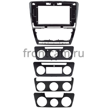 Рамка RM-10-0229 под магнитолу 10 дюймов для Skoda Octavia A5 (2004-2013) (черная, глянцевая)