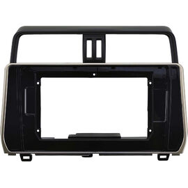 Рамка RM-10-0307/10-0308 под магнитолу 10 дюймов для Toyota Land Cruiser Prado 150 2017-2024 (бронзовая)