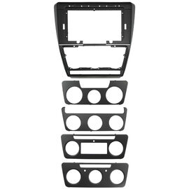 Рамка RM-10-1217 под магнитолу 10 дюймов для Skoda Octavia A5 2004-2013 (черная, матовая)