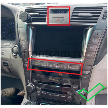 Рамка RM-10-1426 под магнитолу 10 дюймов для Lexus LS 460, LS 600h 2006-2012