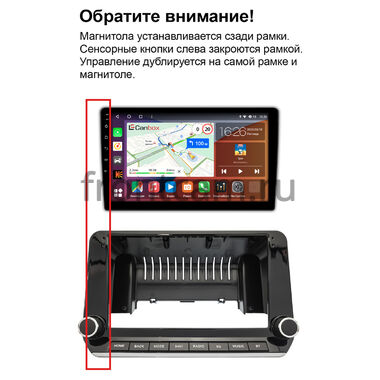 Рамка RM-10-1540 под магнитолу 10 дюймов для Mitsubishi Outlander 4 2021-2024, L200 6 2023-2024