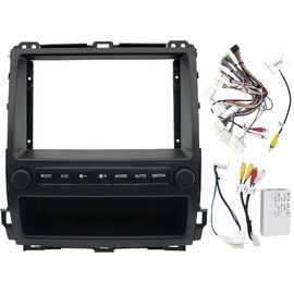 Рамка RM-9-0252 под магнитолу 9 дюймов для Toyota Land Cruiser Prado 120 / Lexus GX 470 2002-2009 (для авто с монитором, тип 2)