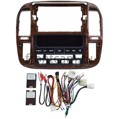 Рамка RM-9-0441 под магнитолу 9 дюймов для Toyota Land Cruiser 100 / Lexus LX 470 1998-2002 (для авто с цвет. экраном)