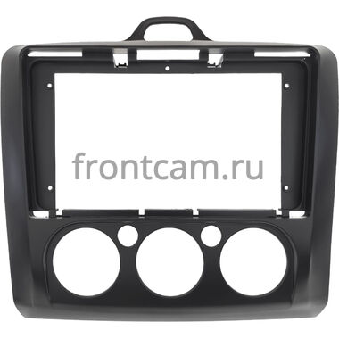 Рамка RM-9-0526 под магнитолу 9 дюймов для Ford Focus 2 2007-2011 (черная, авто с кондиционером)