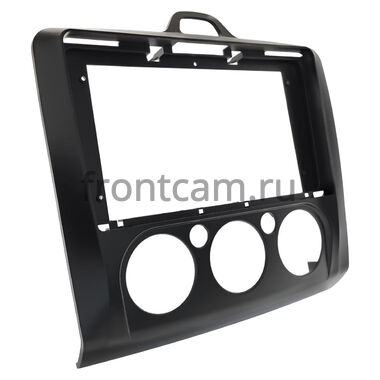 Рамка RM-9-0526 под магнитолу 9 дюймов для Ford Focus 2 2007-2011 (черная, авто с кондиционером)