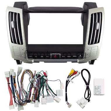 Рамка RM-9-0541 под магнитолу 9 дюймов для Toyota Harrier 2 (XU30) 2003-2013 (для авто без усилителя)