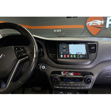 Hyundai Tucson 3 2015-2018 Canbox H-Line 7803-9-064 на Android 10 (4G-SIM, 4/64, DSP, IPS) С крутилками для авто без камеры