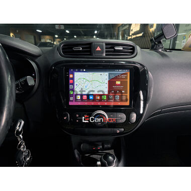Рамка RM-9-0660 под магнитолу 9 дюймов для Kia Soul 2 2013-2019 (глянцевая, с климат-контролем, Тип 1)