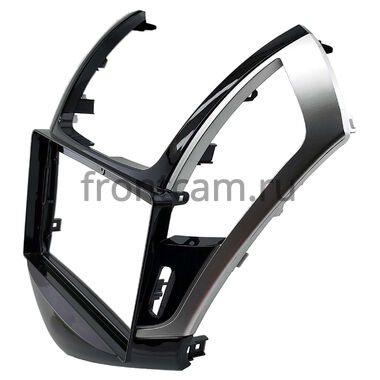 Рамка RM-9-0664 под магнитолу 9 дюймов для Chevrolet Cruze 2012-2016 (черно-серая, глянцевая)