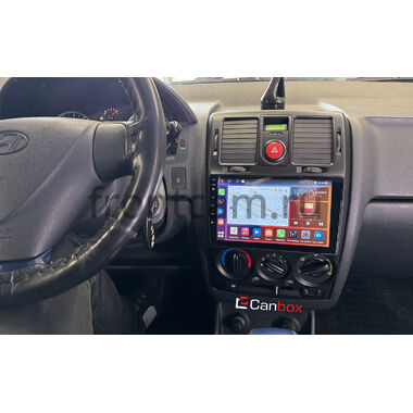 Hyundai Getz 2002-2011 (черная) Canbox M-Line 4542-9-1321 на Android 10 (4G-SIM, 4/64, DSP, QLed)