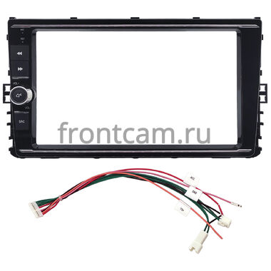 Рамка RM-9-1330 под магнитолу 9 дюймов для Volkswagen Passat B8, Tiguan 2, Teramont, Jetta 7, Arteon, Transporter T6, Caravelle T6, Multivan T6 2014-2022 / Skoda Kamiq 2018-2024