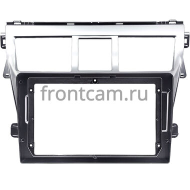 Рамка RM-9-1656 под магнитолу 9 дюймов для Toyota Belta, Vios, Yaris sedan (2005-2012) (серебренная)