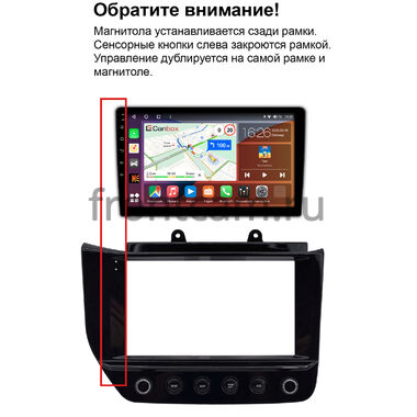 Рамка RM-9-1806 под магнитолу 9 дюймов для Maserati GranTurismo 2007-2019