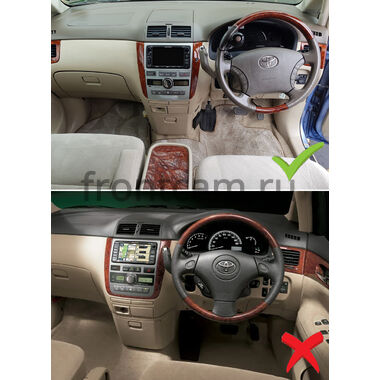 Toyota Ipsum (M20) 2001-2009 (Тип А, черная, глянцевая) OEM BRK9-2157 1/16 на Android 10