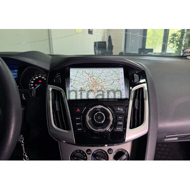 Рамка RM-9-2361 под магнитолу 9 дюймов для Ford Focus 3 2011-2019 (глянцевая, Тип 2)