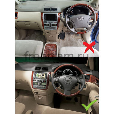 Toyota Ipsum (M20) 2001-2009 (Тип В, черная, глянцевая) Canbox M-Line 7841-9-3157 на Android 10 (4G-SIM, 4/64, DSP, QLed)