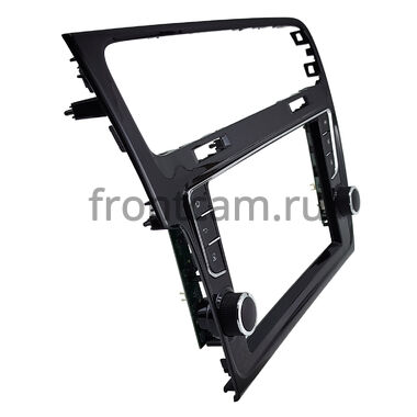 Рамка RM-9-3461 под магнитолу 9 дюймов для Volkswagen Golf 7 2012-2022 (черная, глянцевая)