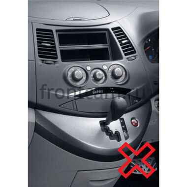 Рамка RM-9-MI097N под магнитолу 9 дюймов для Mitsubishi Grandis (2003-2011) (для авто с климат-контролем)