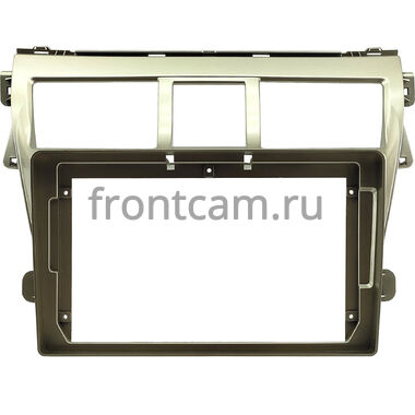 Рамка RM-9068 под магнитолу 9 дюймов для Toyota Belta, Vios, Yaris sedan 2005-2012 (золотая)