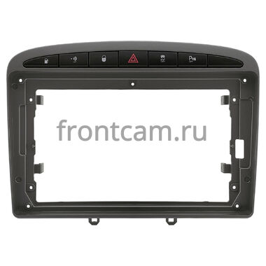 Рамка RM-9119 под магнитолу 9 дюймов для Peugeot 308, 408, RCZ 2007-2022 (серая)