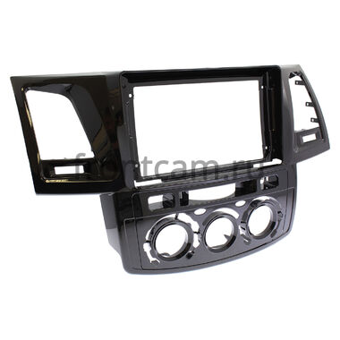 Toyota Fortuner, Hilux 7 2004-2015 (с кондиционером или климат-контролем) Canbox H-Line 4166-9414 на Android 10 (4G-SIM, 4/32, DSP, QLed)