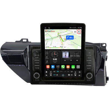 Toyota Hilux 8 2015-2026 (руль справа) Canbox GTR095-10-0208 на Android 10 (QLed, 4/64, DSP, CarPlay) (для любой комплектации)