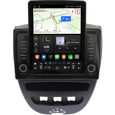 Peugeot 107 2005-2014 Canbox GTR095-10-1152 на Android 10 (QLed, 4/64, DSP, CarPlay)