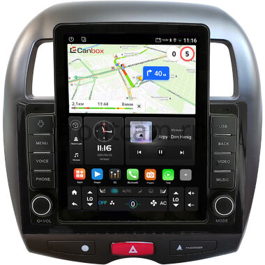Mitsubishi ASX, Outlander Sport, RVR 3 2010-2019 Canbox GTR095-10-1213 на Android 10 (QLed, 4/64, DSP, CarPlay)