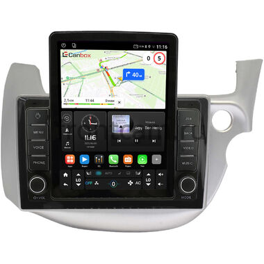 Honda Fit 2 2007-2014 (светло-серая) Canbox GTR095-10-671 на Android 10 (QLed, 4/64, DSP, CarPlay)