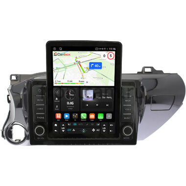 Toyota Hilux 8 2015-2026 (руль слева) Canbox GTR095-1056 на Android 10 (QLed, 4/64, DSP, CarPlay) (для любой комплектации)