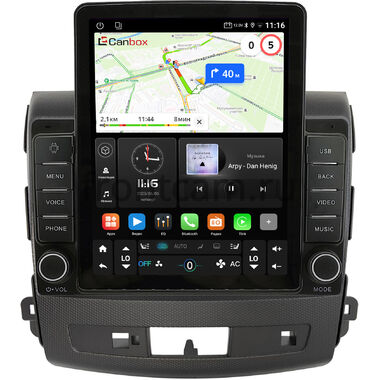 Citroen C-Crosser 2007-2013 Canbox GTR095-9-004-1 без Rockford на Android 10 (QLed, 4/64, DSP, CarPlay)