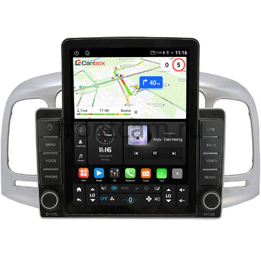 Hyundai Verna 2005-2010 Canbox GTR095-9-069 на Android 10 (QLed, 4/64, DSP, CarPlay)
