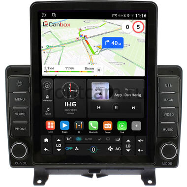 Land Rover Range Rover Sport 2005-2009 Canbox GTR095-9-1204 на Android 10 (QLed, 4/64, DSP, CarPlay)