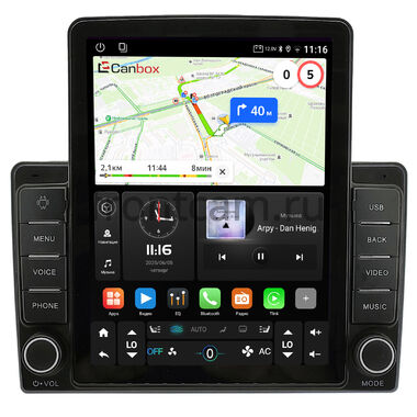 Kia Ceed 2006-2010 (любая комплектация), Ceed 2010-2012 (без автоматического климата) Canbox GTR095-9-1252 на Android 10 (QLed, 4/64, DSP, CarPlay)