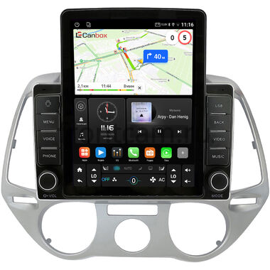 Hyundai i20 2008-2012 (без климат-контроля) Canbox GTR095-9-1397 на Android 10 (QLed, 4/64, DSP, CarPlay)