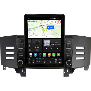 Toyota Mark X 2004-2009 (черная, для авто без монитора) Canbox GTR095-9-160 на Android 10 (QLed, 4/64, DSP, CarPlay)