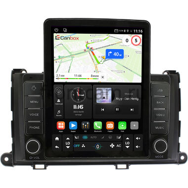 Toyota Sienna 3 2010-2014 Canbox GTR095-9-202 на Android 10 (QLed, 4/64, DSP, CarPlay)