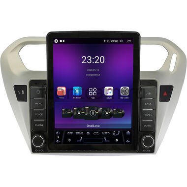 Peugeot 301 (2012-2024) OEM RS095-9118 на Android 10 (1/16, DSP, Tesla)