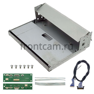 Комплект KR-910 для переноса корпуса магнитолы 9/10 дюймов в 0 din (металл) Split system