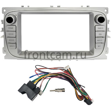 Ford Focus 2, C-MAX, Mondeo 4, S-MAX, Galaxy 2, Tourneo Connect 2006-2015 (серебристый) Рамка RP-2051-486